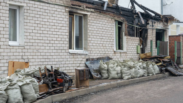 Professional Fire Damage Repair technician working in Ellenton, FL